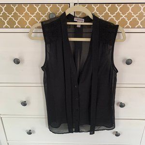 Chelsea28 Tank Top Black Blouse